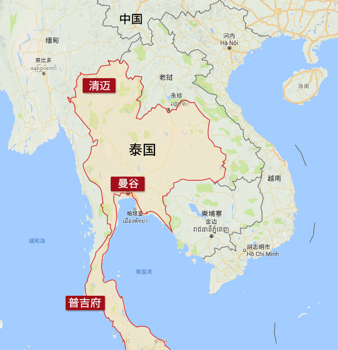 泰国全境地图.