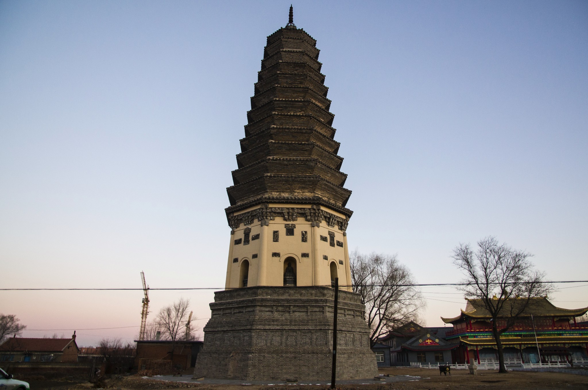 戊戌冬铁岭白塔康平小塔开原崇寿寺塔