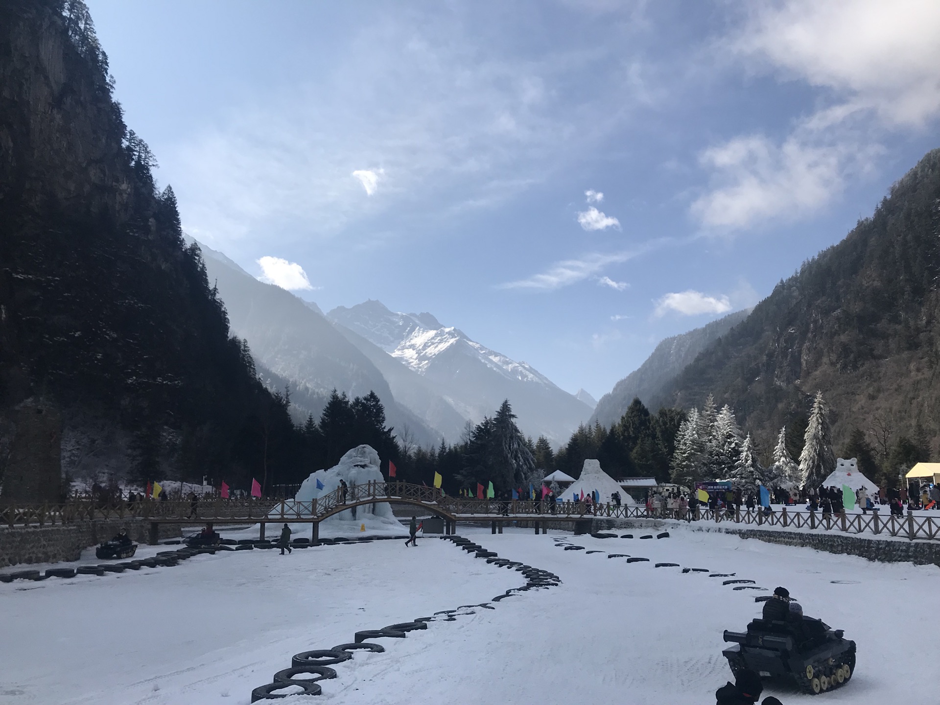 过年溜大运到四川阿坝期待看雪