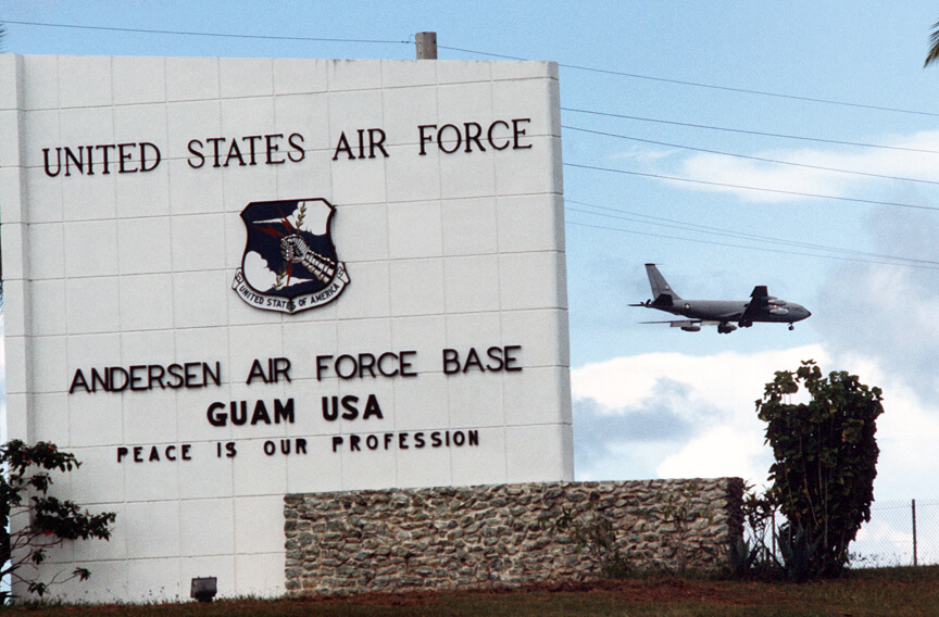 关岛自由行参观安德森美国空军基地