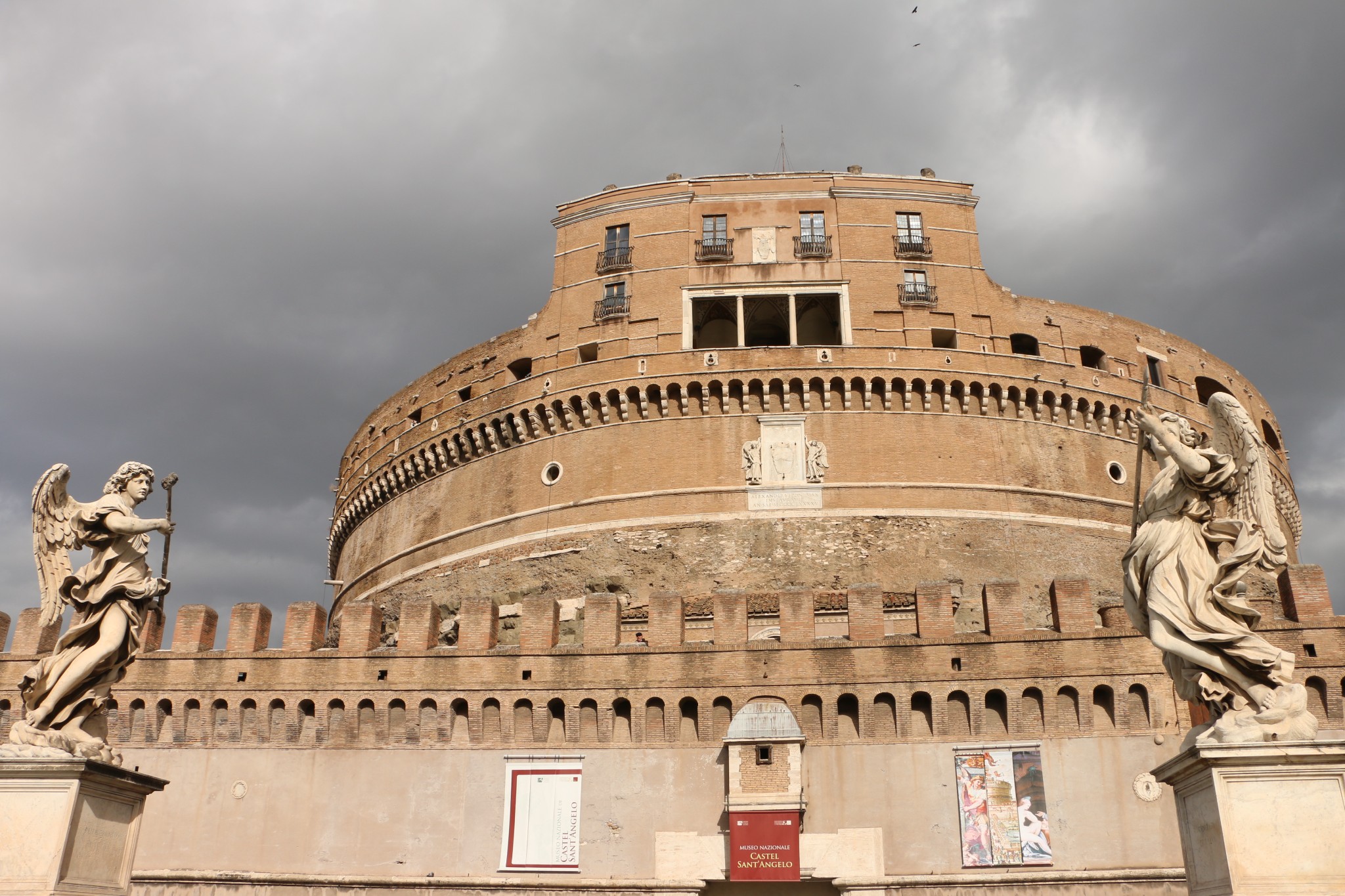 rome-罗马圣天使城堡与台伯河castel santangelo tiber river