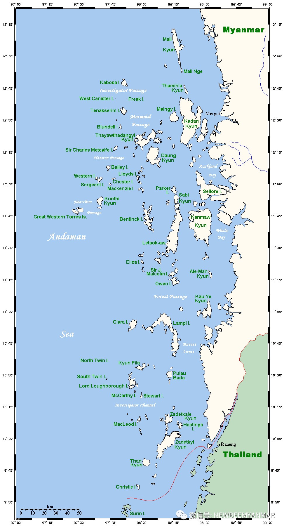 绵延约400多公里的数百个岛屿漂泊在安达曼海上,丹老群