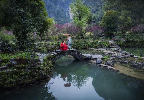 【酉阳全景游】酉阳桃花源 龚滩古镇 赠送乌江画廊游船 叠石花谷粉黛2