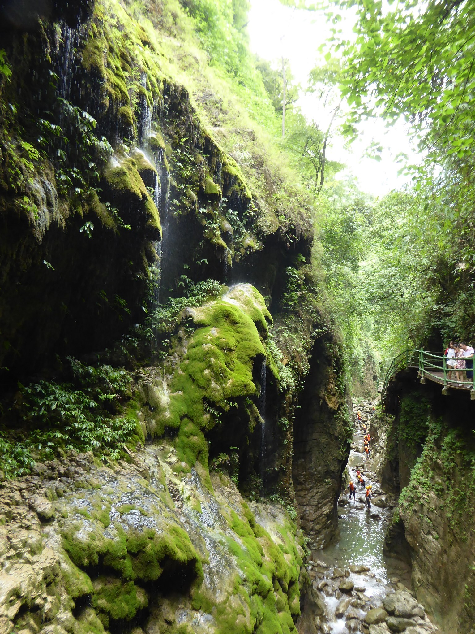 金刀峡:一处原始,自然,古老,神奇的峡谷,金刀峡人体漂流--溪降,惊险又