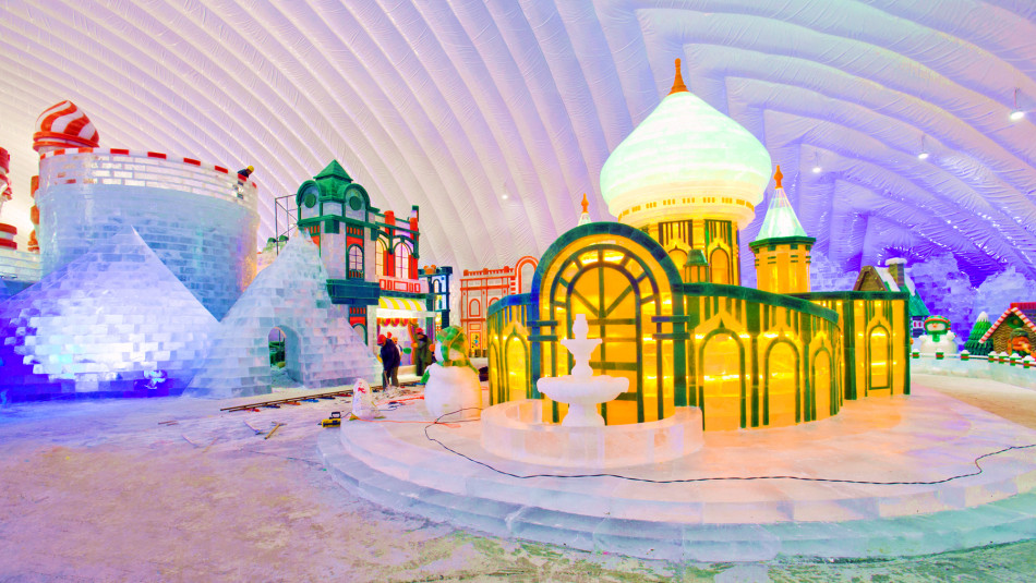 哈尔滨冰雪大世界门票 回到儿时最初的梦(含冰灯 冰雕 雪雕观光通票