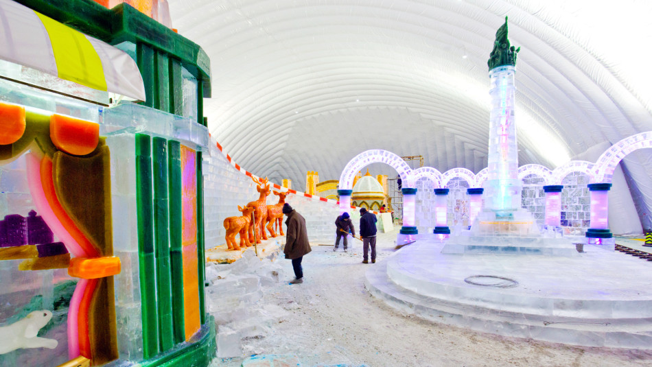 哈尔滨冰雪大世界门票 回到儿时最初的梦(含冰灯 冰雕 雪雕观光通票