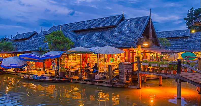 泰国·芭提雅杜拉拉水上市场四方水上市场门票电子票(多套餐可选)