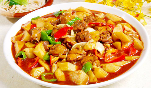 小尕子(南湖店):出品有些特别,不同于别家大盘羊肉大盘鸡肉,这里的