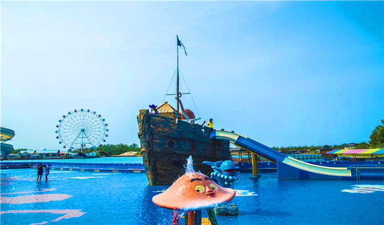北戴河黄金海岸 渔岛海洋温泉景区 渔岛·菲奢尔海景温泉成人票 一日