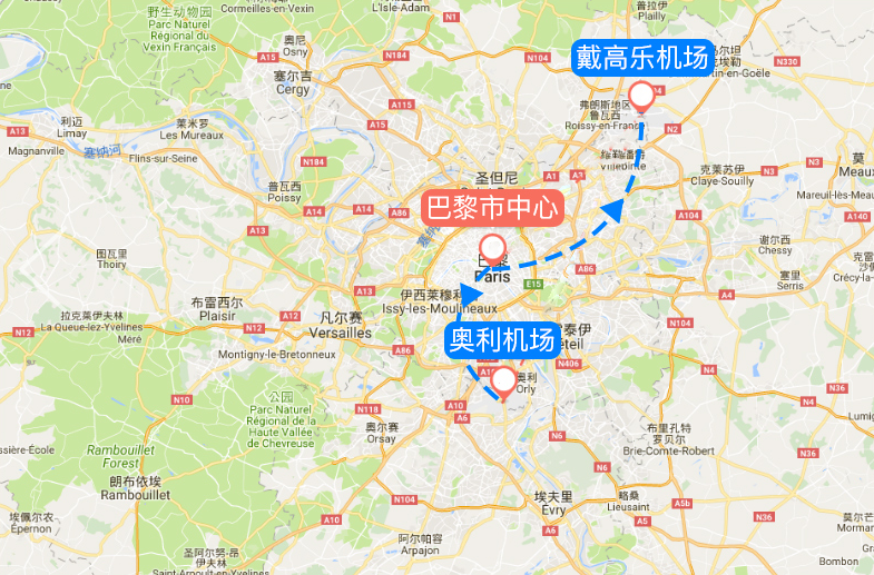 法国 巴黎戴高乐机场接机服务 (多车型可选)