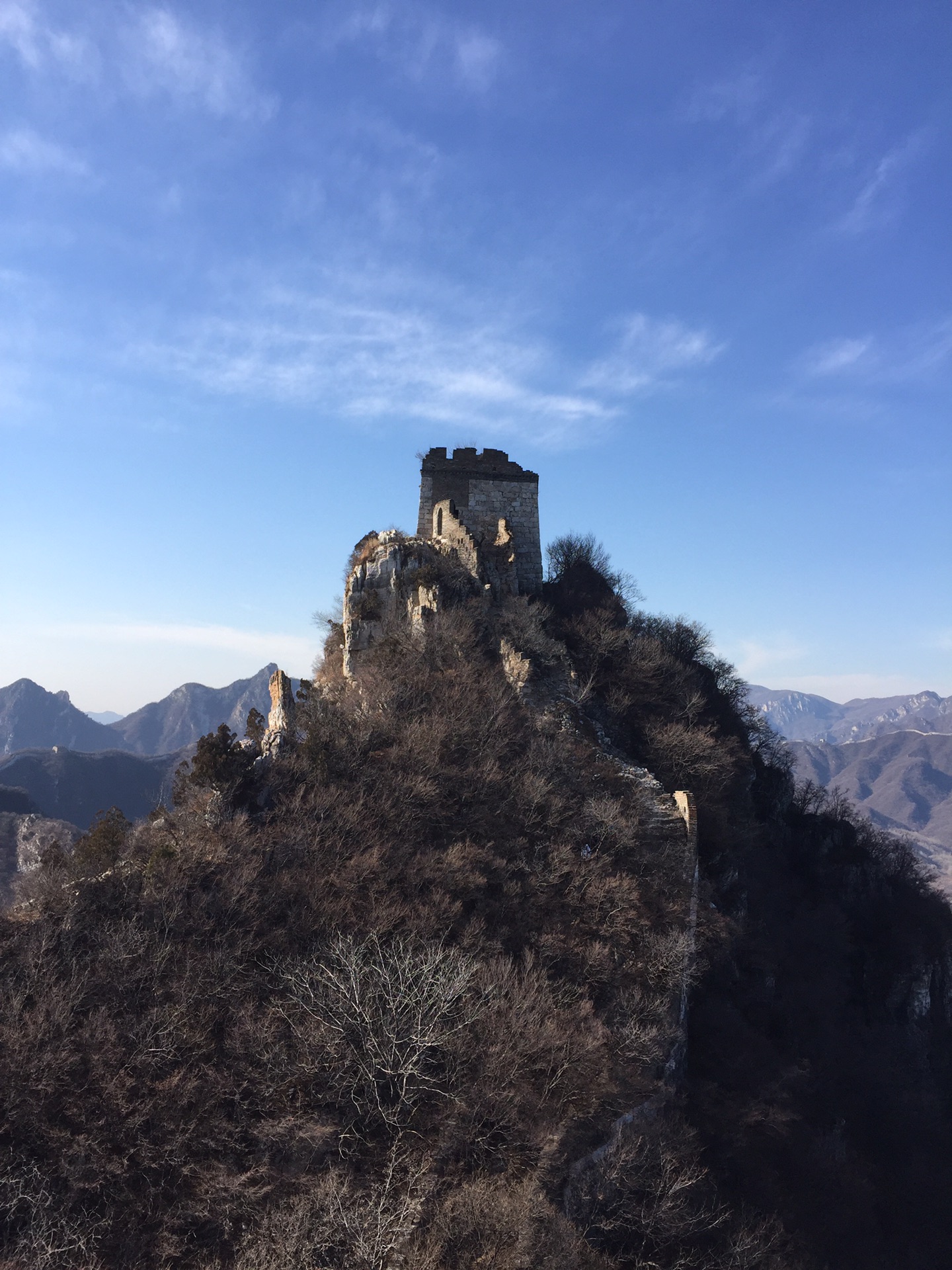 箭扣长城东段之小布达拉宫正北楼牛犄角慕田峪段