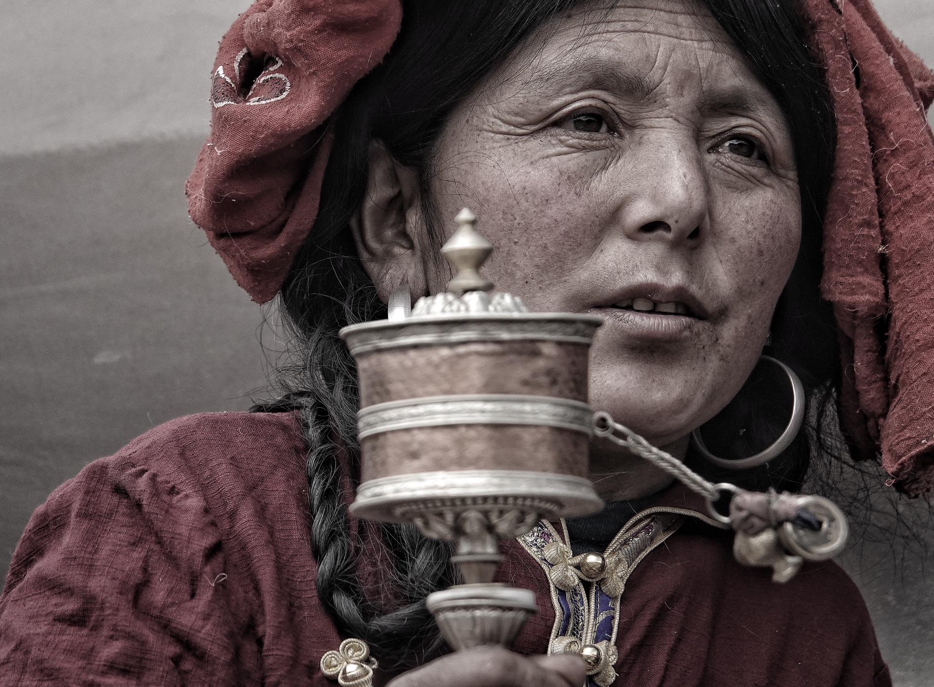 甘南藏族毛兰姆法会人物写真