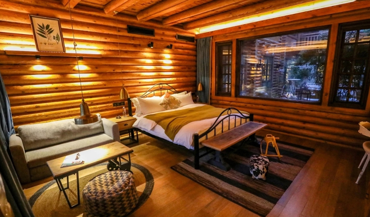 济南2天1晚九如山不二木居/猫窝/红颜容木桶住宿一晚 双早 九如山风景