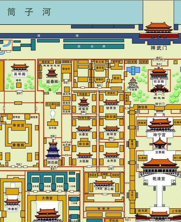 玉器显示的五千年 断虹桥 十八槐 慈宁宫(雕塑馆) 慈宁宫花园 太极殿