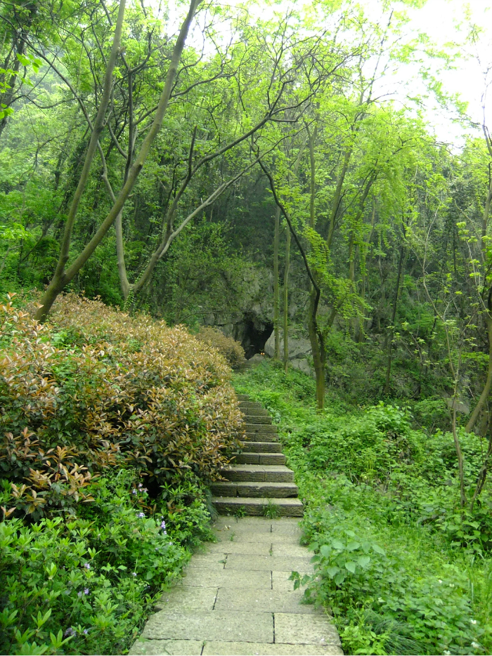 杭州冷景點系列玉皇山下北觀音洞