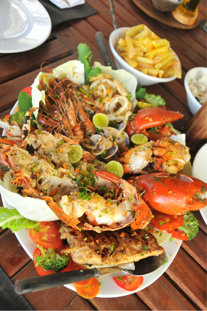 印度洋边的海鲜大餐