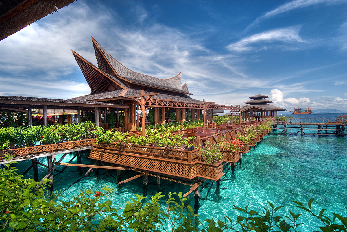 海上水屋 (免费接送 可申请诗巴丹名额 mabul water bungalows度假村