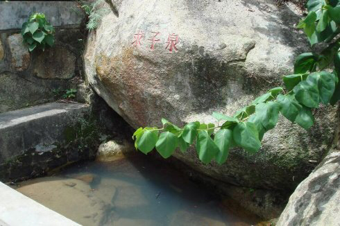 东澳岛最负盛名的是大王庙求子泉景区,景区内那尊送子观音的汉白玉像