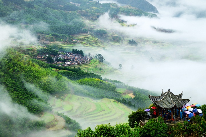 浙江丽水遂昌南尖岩景区旅游攻略立新农家乐山庄